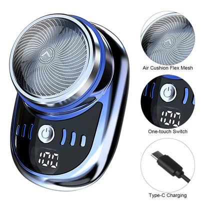 Mini Electric Travel Shaver For Men Pocket Size Beard Razor