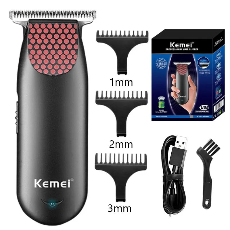 KM-889 Rechargeable Bald Professional Pocket Cordless Clipper