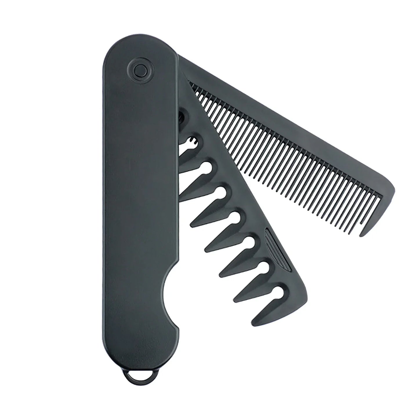 3 in 1 Pocket Folding Combs Plastic Wide Tooth Head Comb