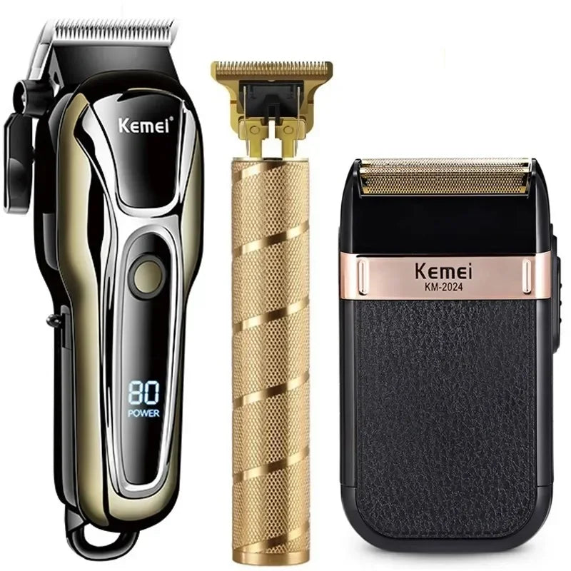 Kemei Hair Clipper Electric Hair Trimmer for Men Electric Shaver