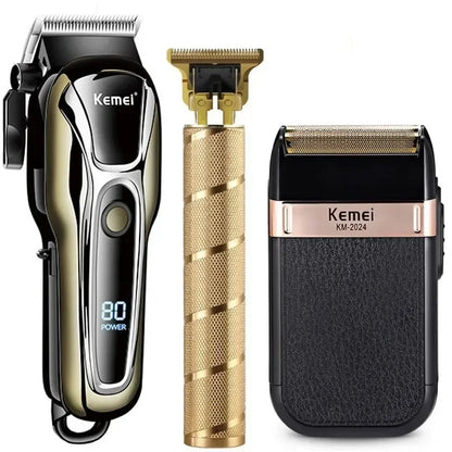 Kemei Hair Clipper Electric Hair Trimmer for Men Electric Shaver