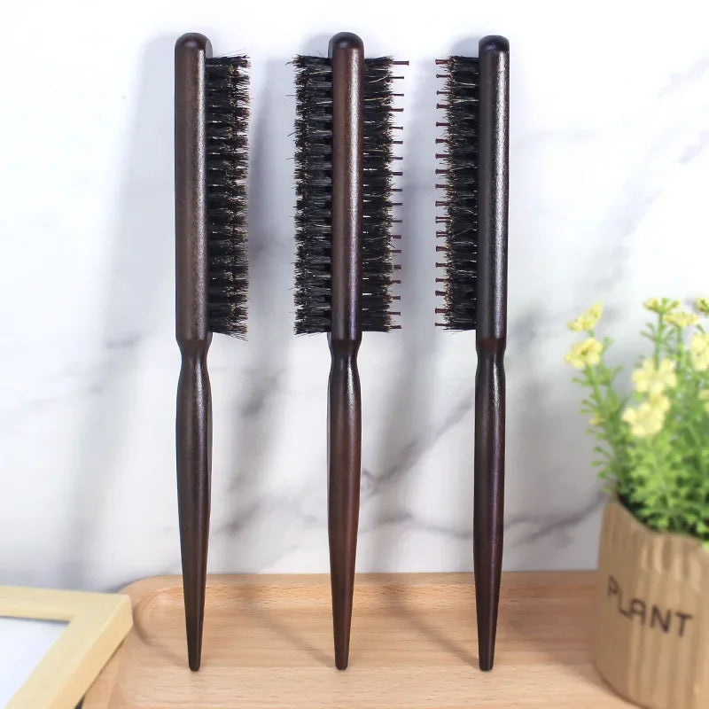 Three Rows of Boar Bristle Hair Combs for Bride's Studio Model