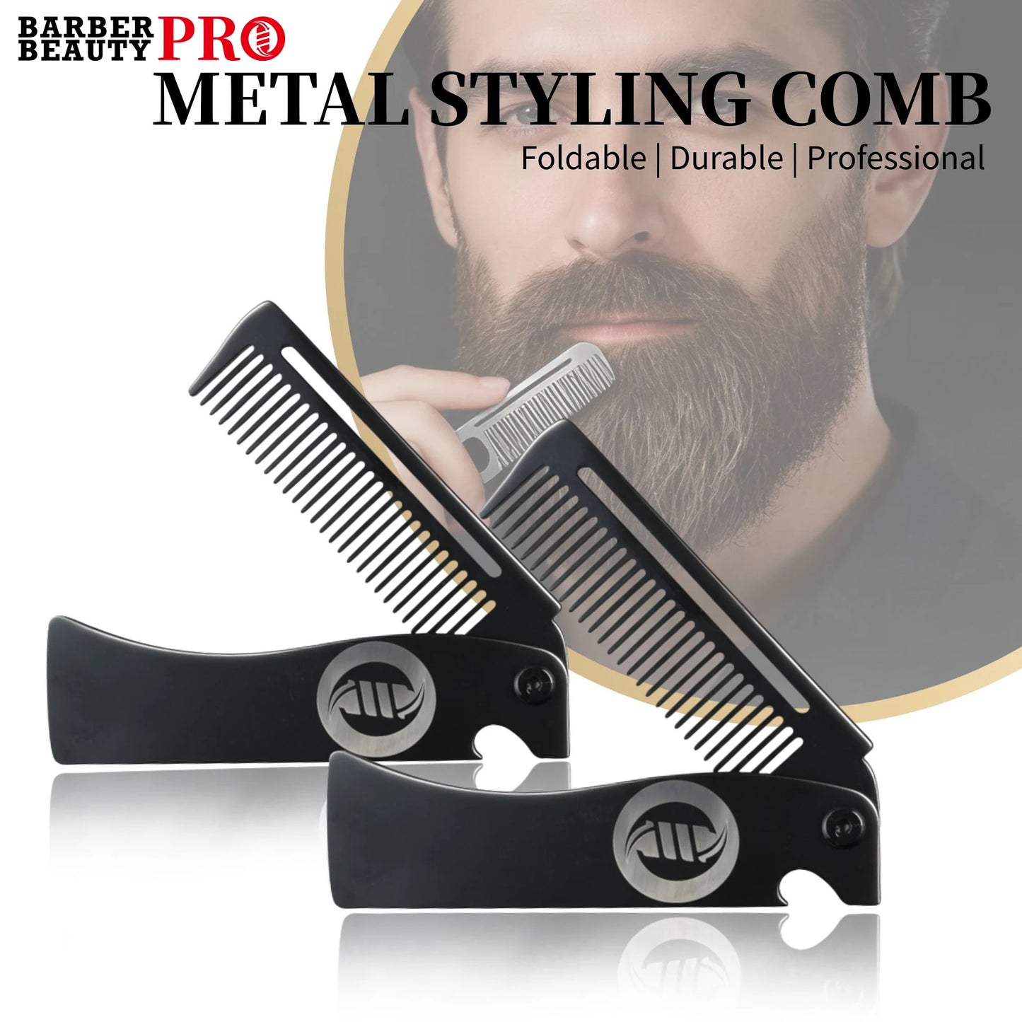 Stainless Steel Portable Folding Pocket Comb