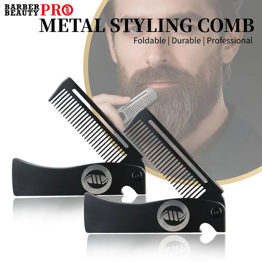 Stainless Steel Portable Folding Pocket Comb