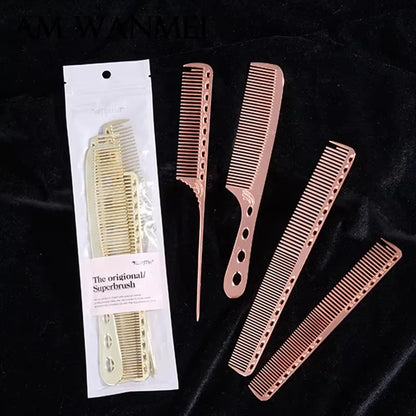 Aluminum Comb Set Barber Metal Hair Dressing Combs