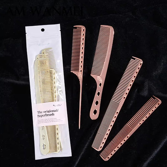 Aluminum Comb Set Barber Metal Hair Dressing Combs