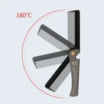 Multifunctional Portable Stainless Steel Folding Pocket Combs