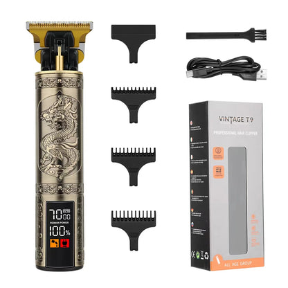 T9 Electric Hair Trimmer LCD Intelligent Display