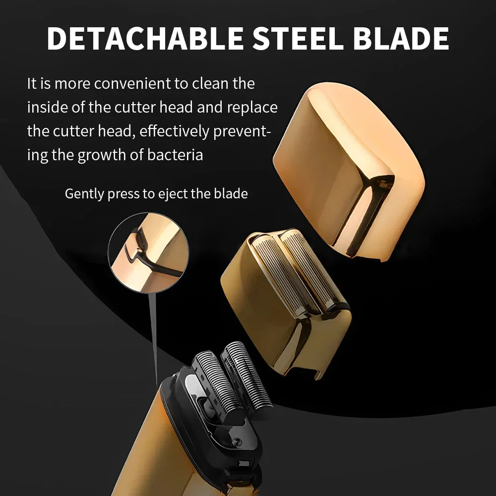 Kemei Tx1 Rechargeable Metal Housing Razor Shaving Machine