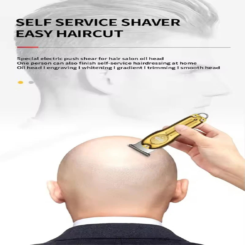 Kemei Electric Gold Silver Color Hair Trimmer Kemei Km-679