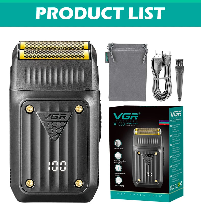 VGR 363 Razor Electric Shaver Professional Hair Trimmer
