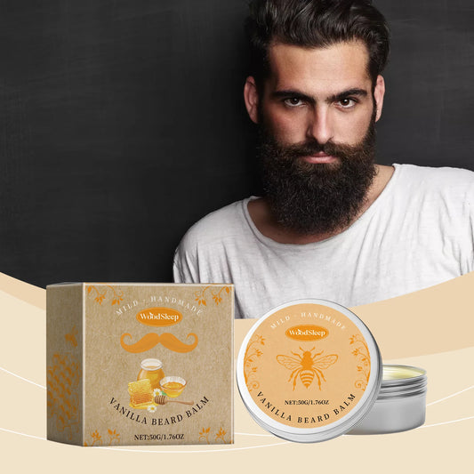 Natural Vanilla Beard Balm Men Styling Beard Care Cream
