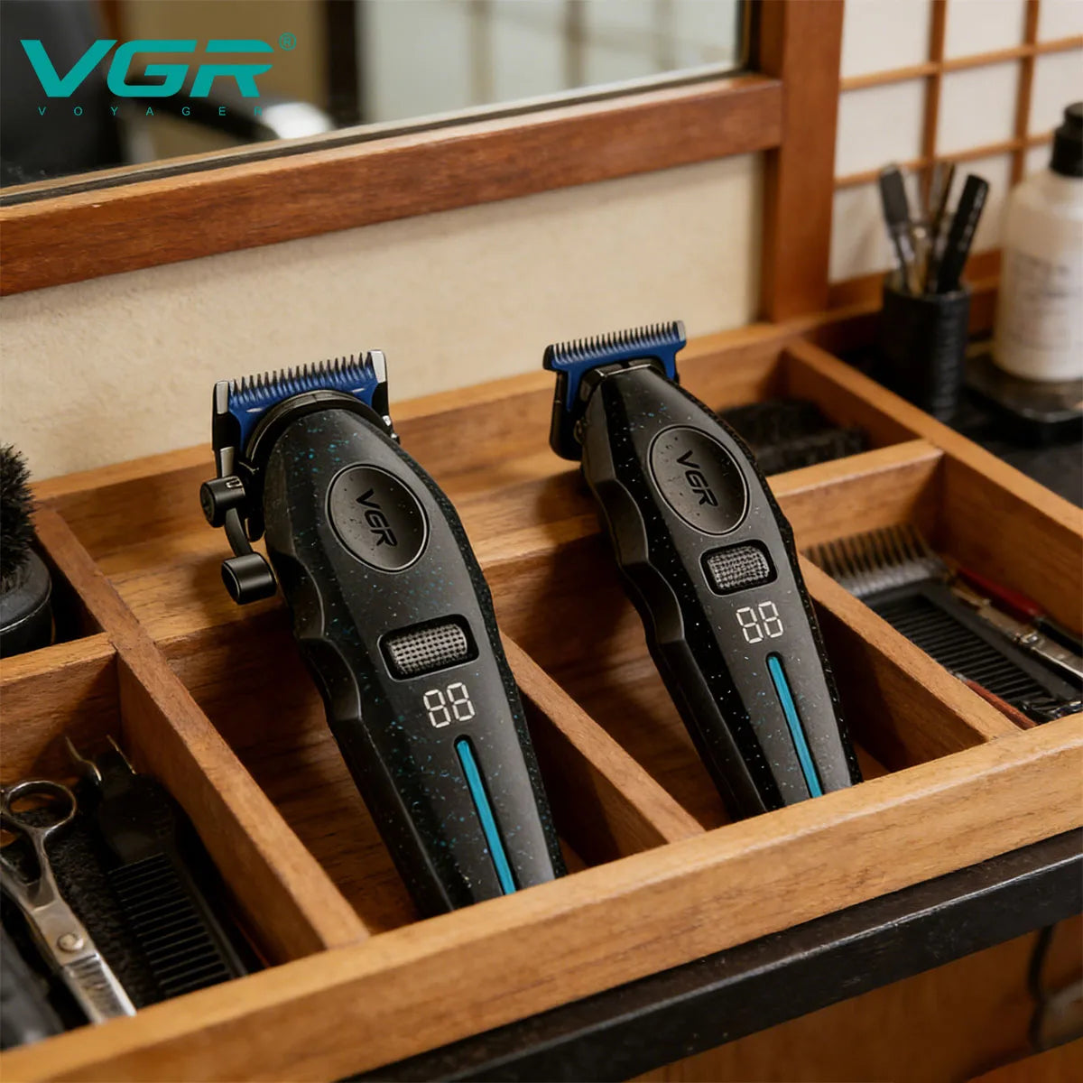 VGR Hair Trimmer 9000 RPM Clippers  V-887