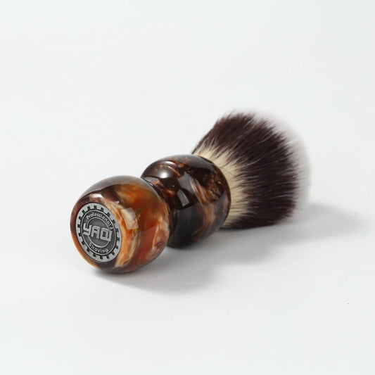 Caramel Cat's Whisker Synthetic  Shaving Brush