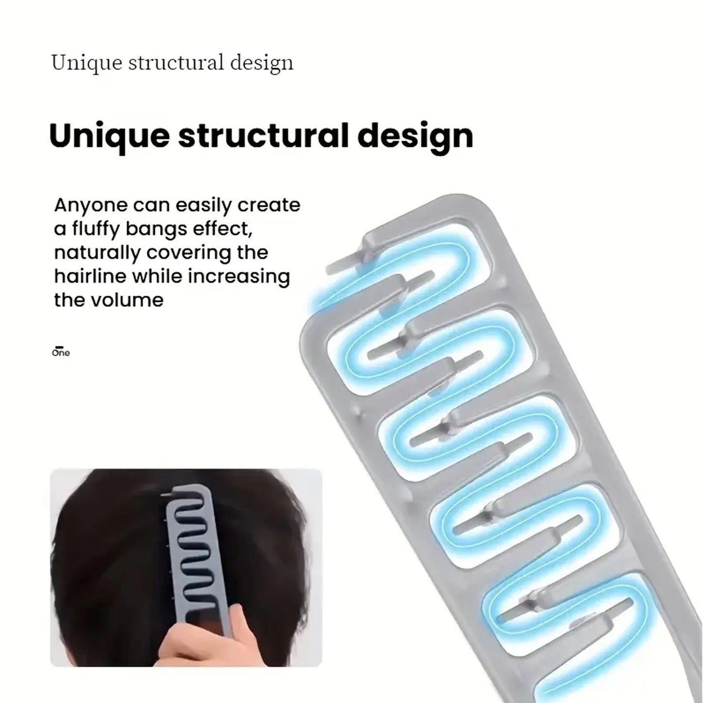 1 Piece of Fluffy Textured Styling Comb for Fluffy Hair Roots