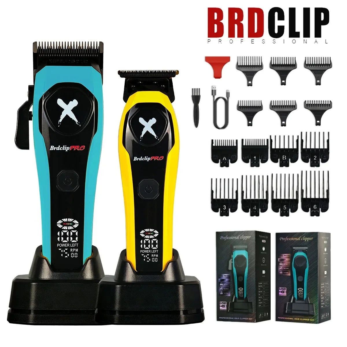 BRDCLIP 619 339 Hair Clippers Cordless Clippers Barber Electric