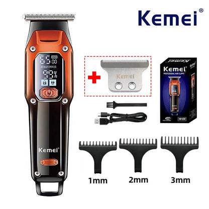 Professional Hair Trimmer Machine LCD Display Hair Cutting