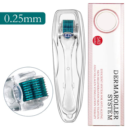 Professional Titanium Derma Roller for Facial Body Hair Growth