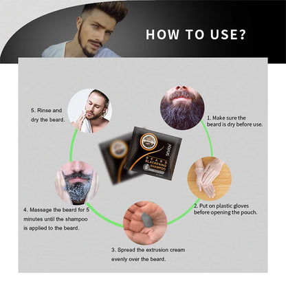 Sevich Men's Beard Growth Oil Care Products Beard Dyeing Cream Kit