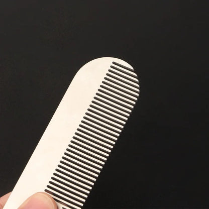 Stainless Steel Men's Beard Comb Portable Mini Oil