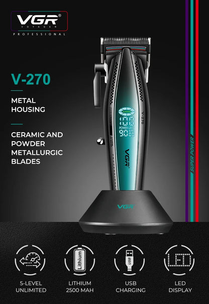 VGR Hair Trimmer Electric Cordless Hair Clipper Professional V-270