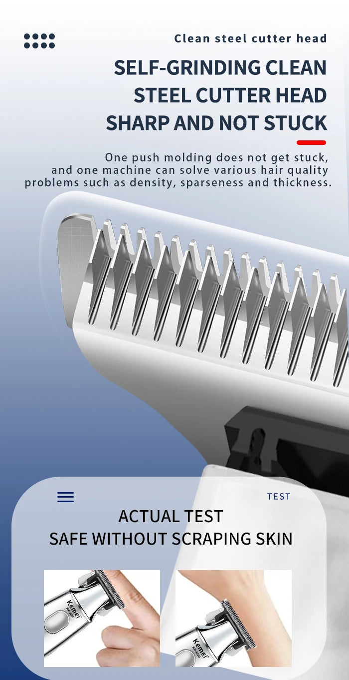 Kemei 3230 0mm Professional Hair Trimmer For Men