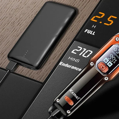 Professional Hair Trimmer Machine LCD Display Hair Cutting