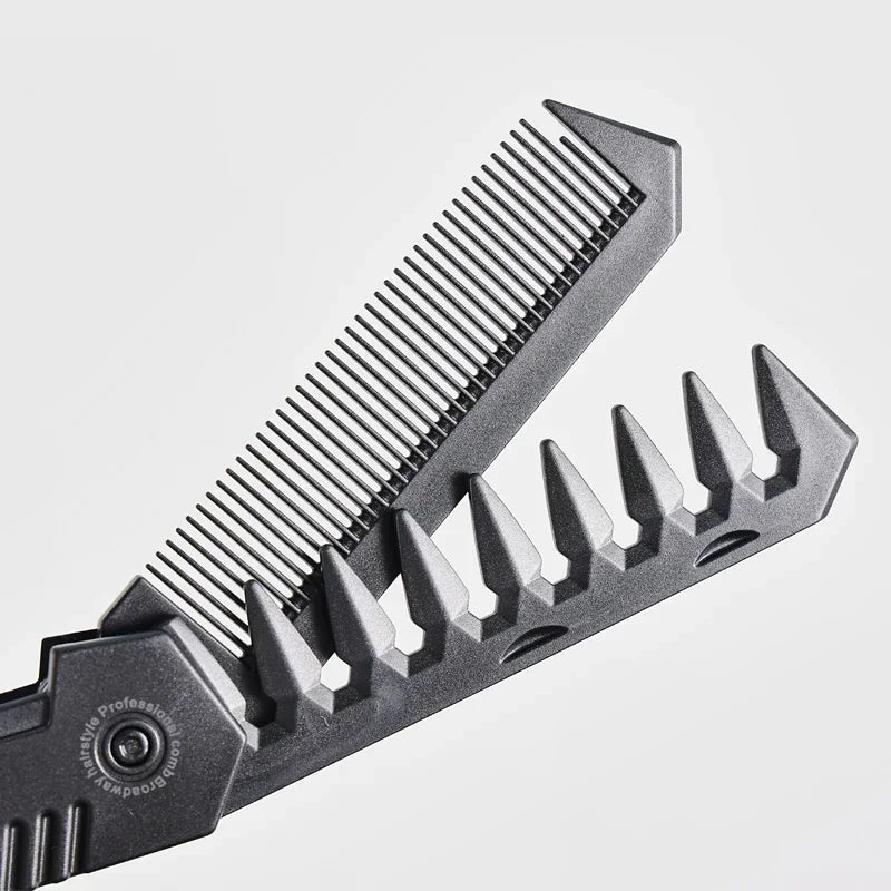 Multifunctional Pocket Folding Combs Plastic Wide Tooth