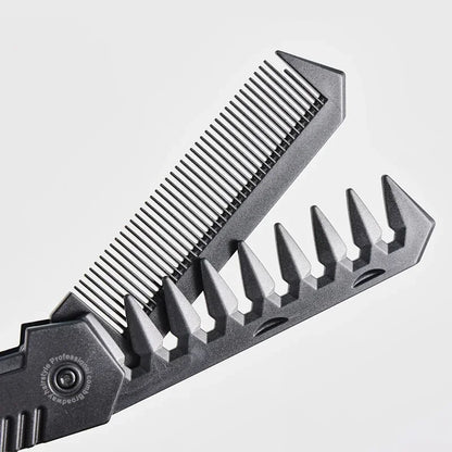 Multifunctional Pocket Folding Combs Plastic Wide Tooth