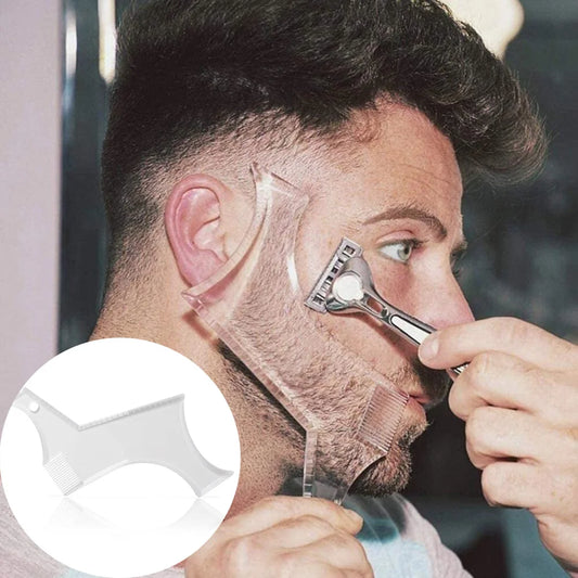 Men's Beard Comb Template Clear Ruler Styling Tool