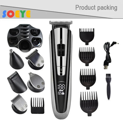 Kemei Electric Hair Clipper Beauty kit for Men Electric shaver beard trimmer