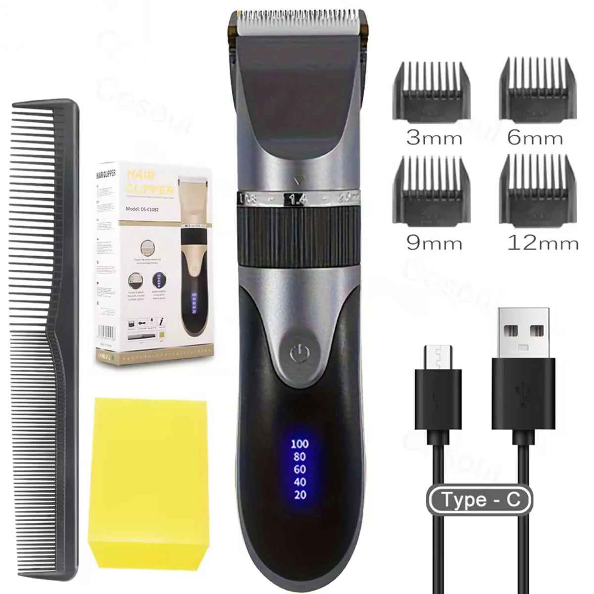 Hair Trimmer Clipper For Man Electric With Limit Comb