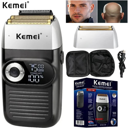 Kemei Rechargeable Cordless Shaver for Men KM-2026