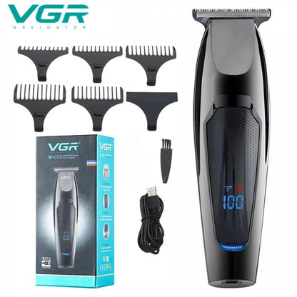 VGR Hair Trimmer Professional Hair Clipper LED Display