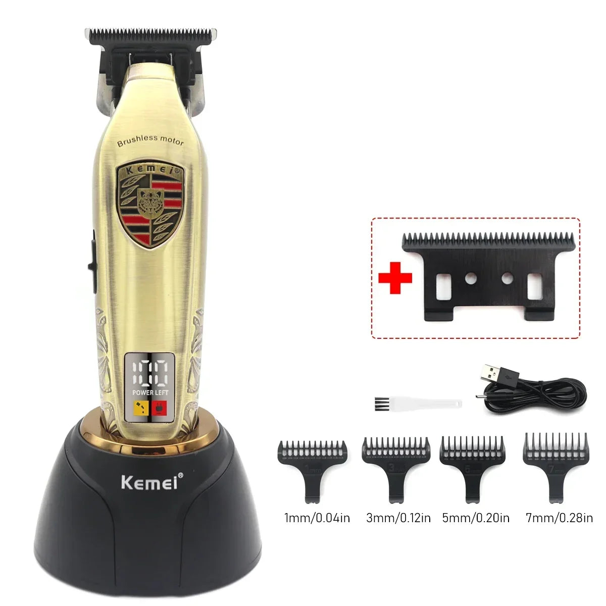 Kemei KM-2236 Brushless Motor Professional Hair Clipper for Men