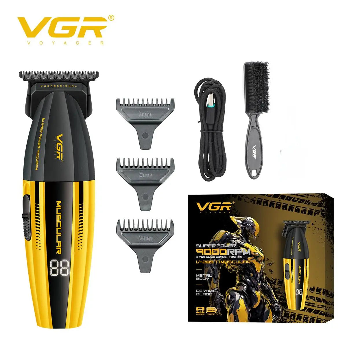 VGR Professional Hair Trimmer Barber Clippers  V-285 V-003