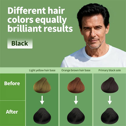 Black Hair Coloring Cream With Comb 50ml Hair Dye Shampoo