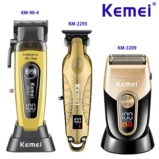 Kemei Rechargeable Electric Hair Clipper KM-90-4 KM-2293 KM-3209 Kit