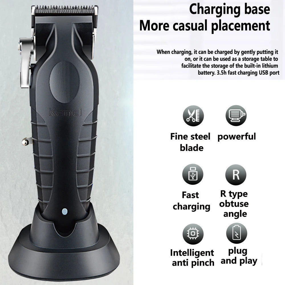 Kemei Professional Hair Clipper For Men Adjustable Hair Trimmer