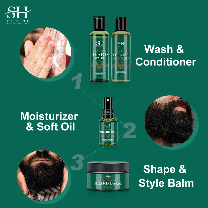 Tea Tree Beard Care Series Fast and Effective Beard Growth