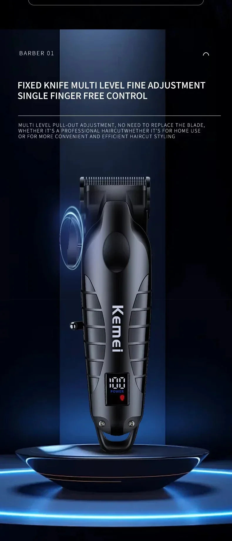 New Kemei KM-2290 KM-2293 KM-T95 Professional Cutting Machine