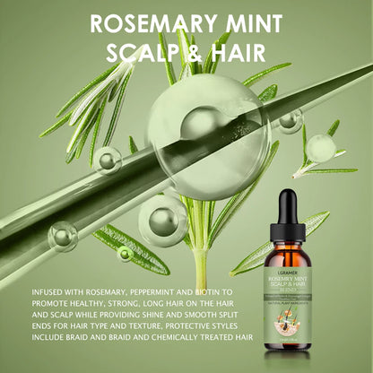 Hair Growth Essential Oil Rosemary Mint Hair Strengthening Oil