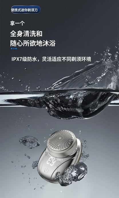 Portable rechargeable shaver full body washable shaver set