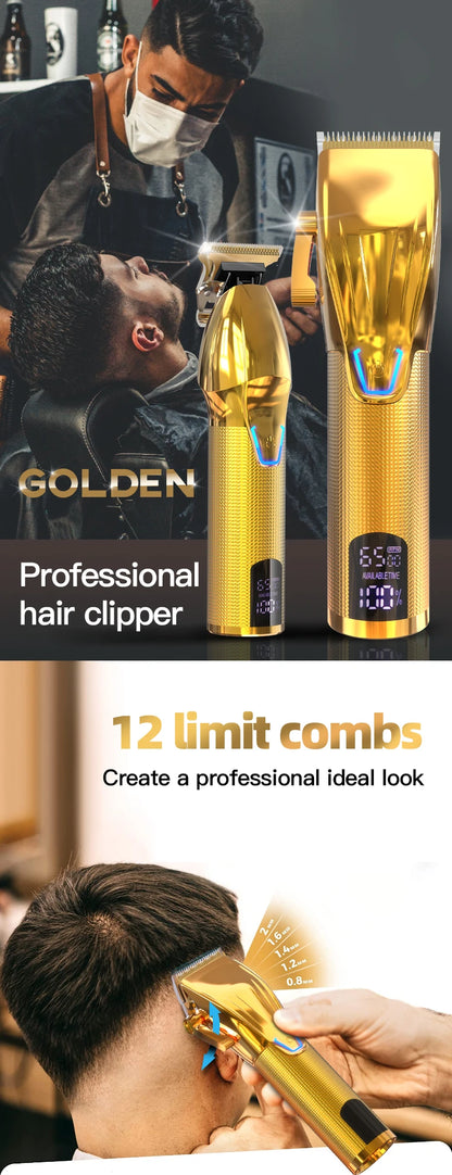 RESUXI Professional Hair Clipper Set Men's Barber Beard Trimmer