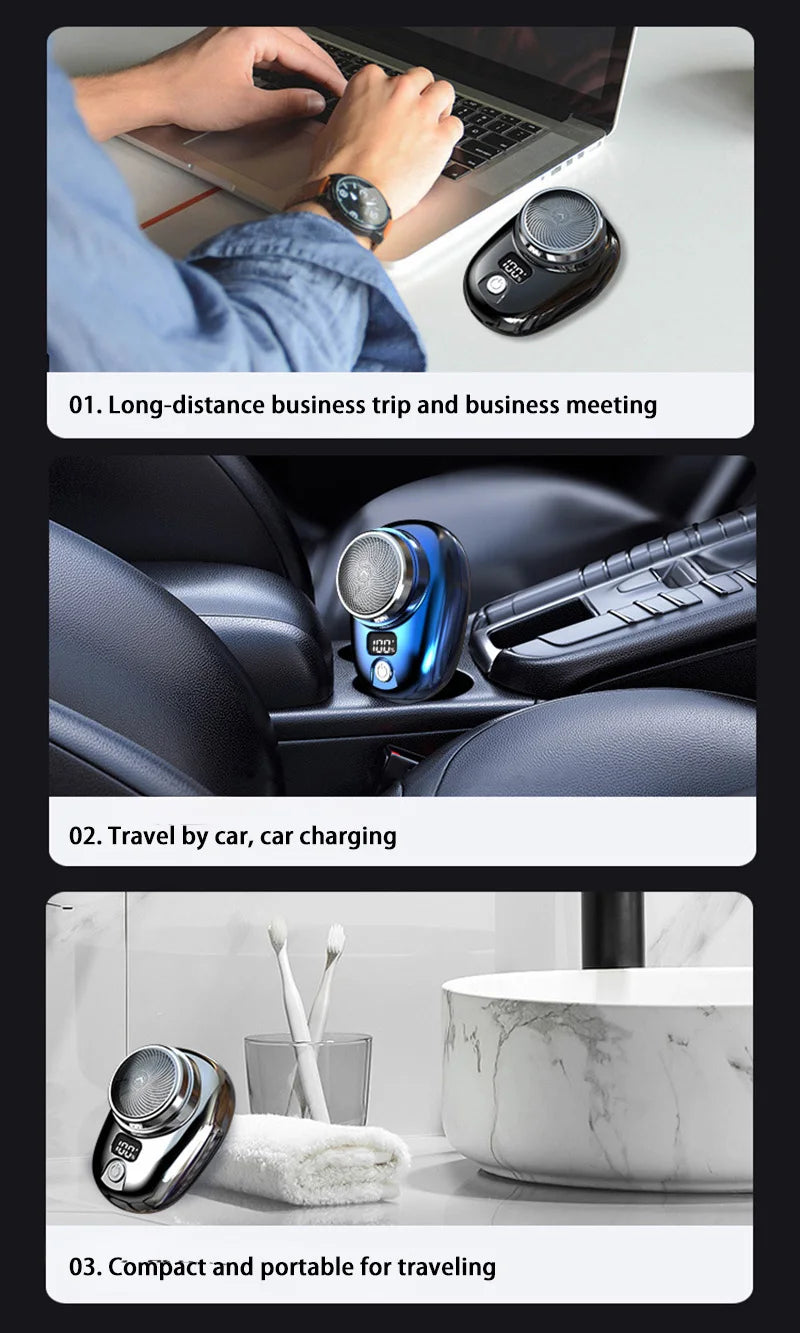 Electric Travel Shaver Portable Razor Man Wet And Dry Usb