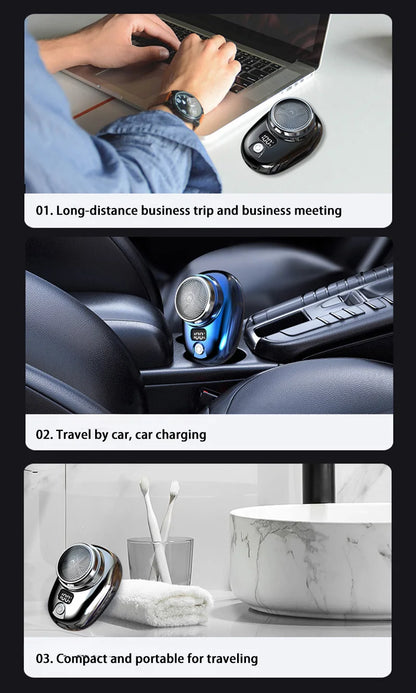 Electric Travel Shaver Portable Razor Man Wet And Dry Usb
