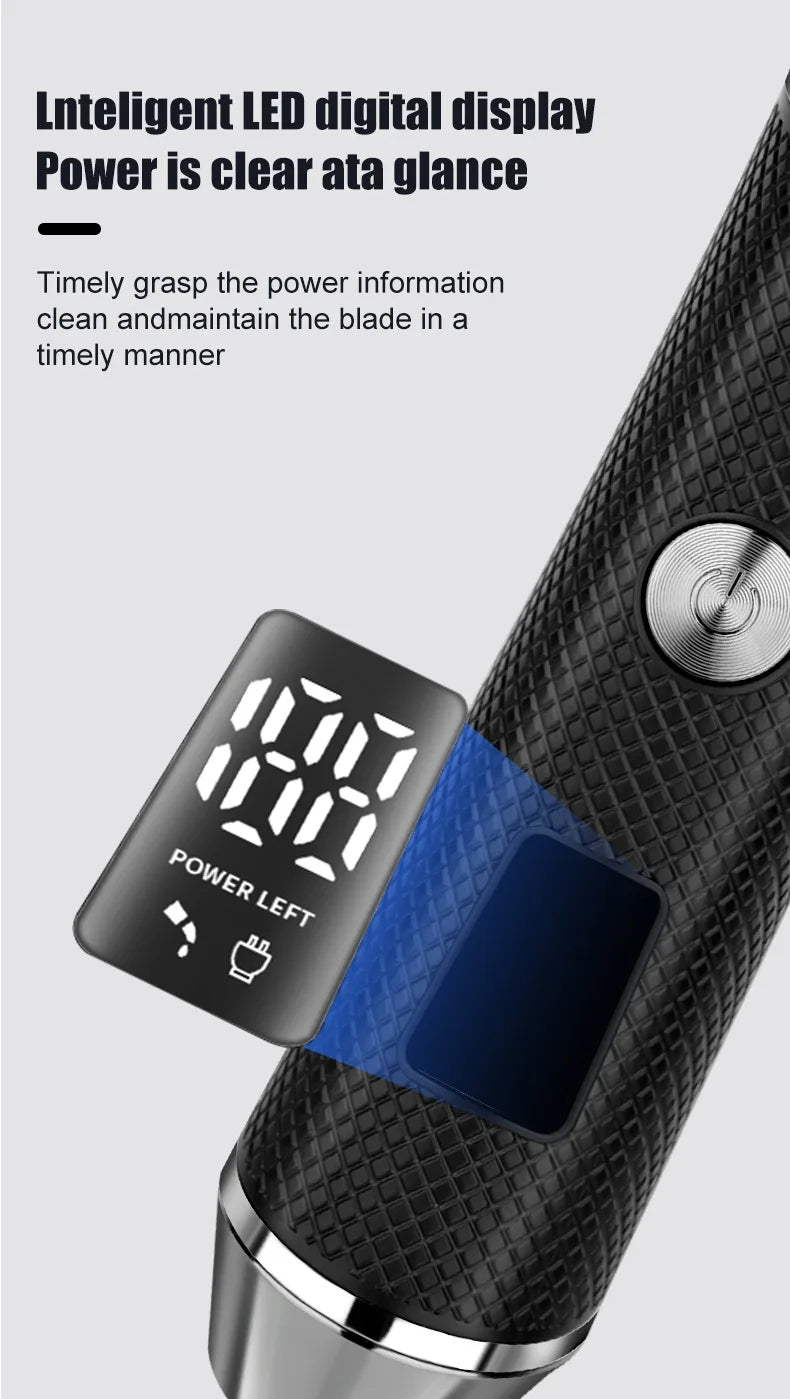 HIENA Hair Clipper For Men Professional Cordless Electric Beard Trimmer
