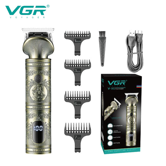 VGR Retro Metal Electric Hair Clipper Household Oil Head Carving