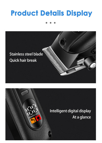 Professional Men Electric Hair Clipper Barber Finish Cutting Machine