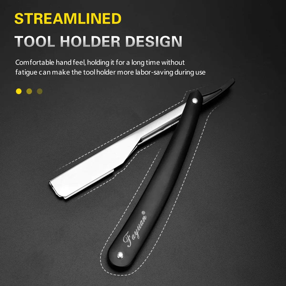 Manual Shaver Stainless Straight Edge Steel Sharp Razor